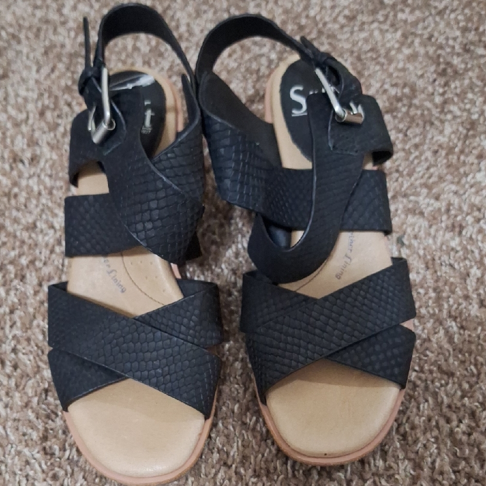 Black Strappy Sandals